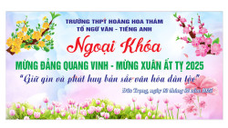 Chương trình ngoại khóa "Mừng Đảng quang vinh - Mừng Xuân Ất Tỵ 2025"  của trường THPT Hoàng Hoa Thám